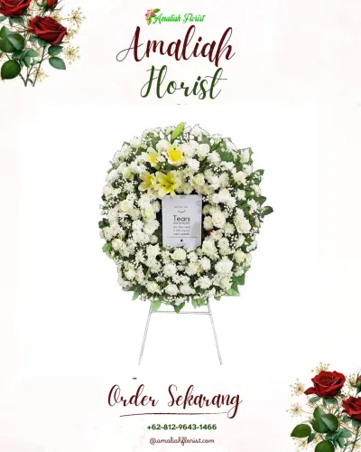 Krans Bunga Duka Cita di Gembongkulon
